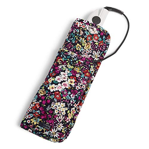Vera Bradley Women s Signature Cotton Heat Resistant Curling & Flat Iron Holder Travel Accessory, Itsy Ditsy, One Size