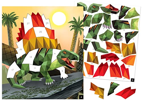 Teacher Created Resources Dinosaurs and Prehistoric Animals Modern Mosaics Stick to the Numbers by Teacher Created Resources - Used condition - Image 3
