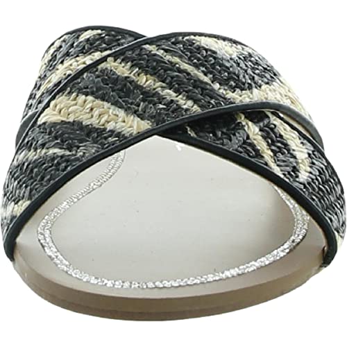 Jessica Simpson Elaney Zebra Crossband Slide Sandals #TOP24