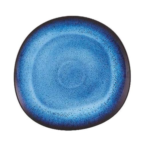 Plato Decorativo Casa Alegre Floral Azul Grande Set x6 miniatura 1