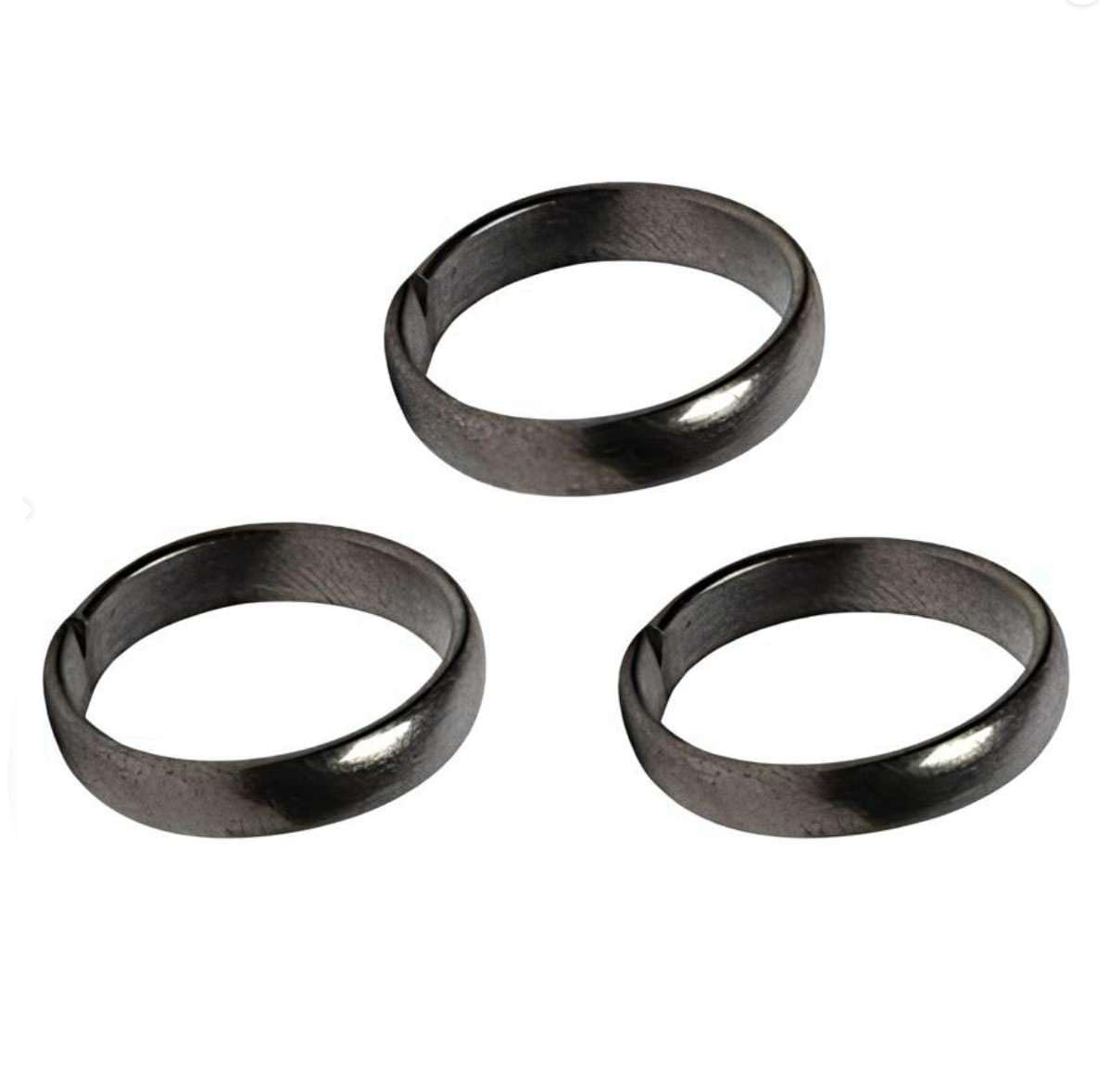 ishaspirituals kale ghode ki naal original ring certified Horse Shoe ring pack of 3-picture-49