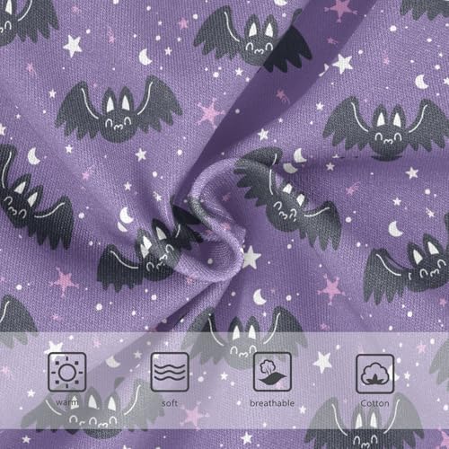 Girls Underwear Soft Cotton Halloween Cute Bat Kids Panties in Sizes 2/3t, 4t, 5t, 6 and 83