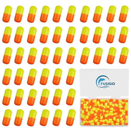 60 Pieces Fishing Rig Floats Pompano Floats Foam Floats Snell Oval Foam Floats Walleye Rig Lure Making Accessories Surf Fishing Foam Floats Crawler Harness Orange Yellow