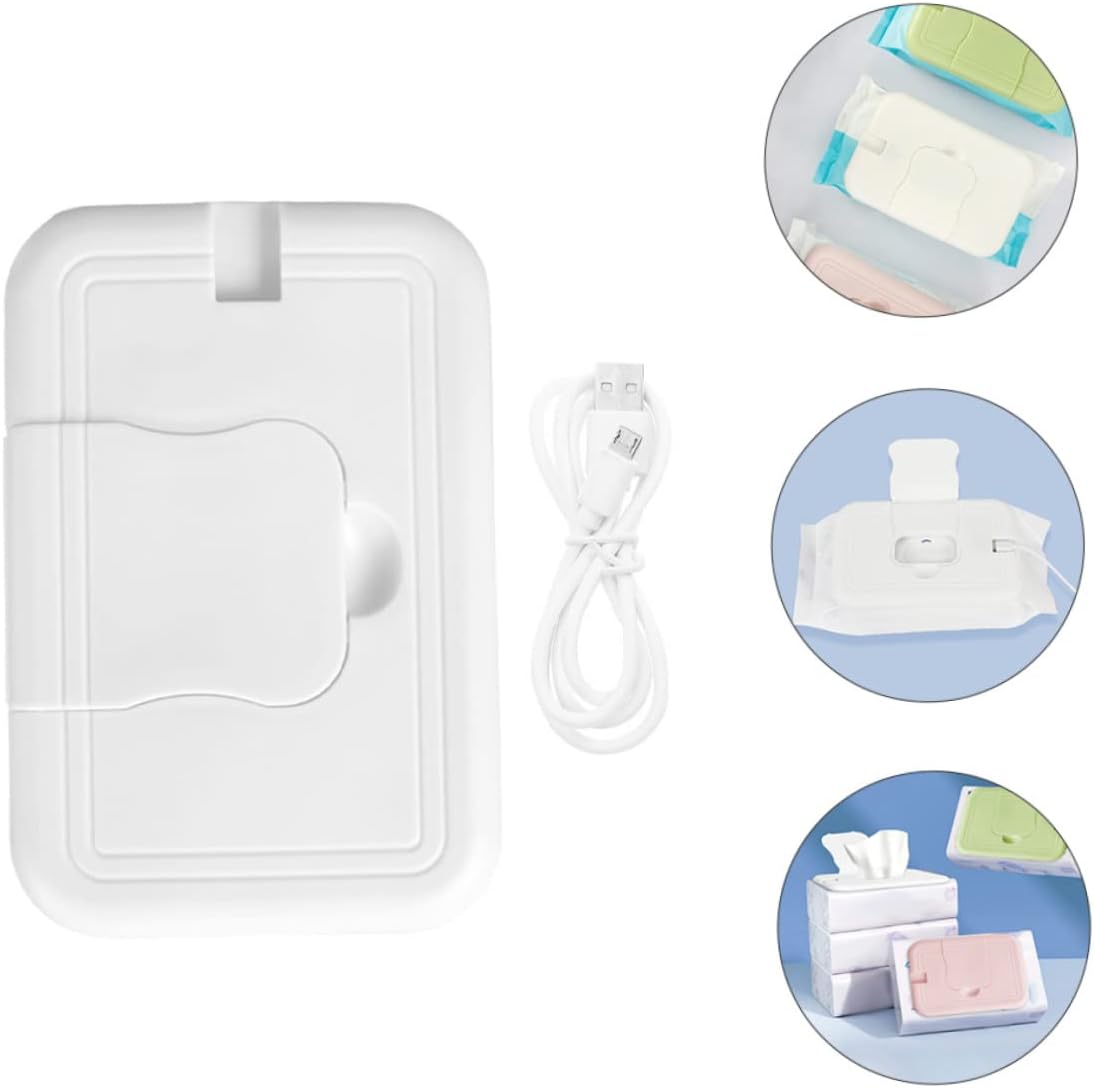 Portable Wipe Warmer Dispenser Energy Saving Tissue Box for Indoor Use Compatible with All Wipes Keeps at Temperature for Comfort