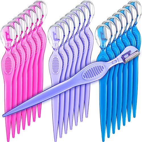 21 pieces eyebrow razors shaver facial razor multipurpo…