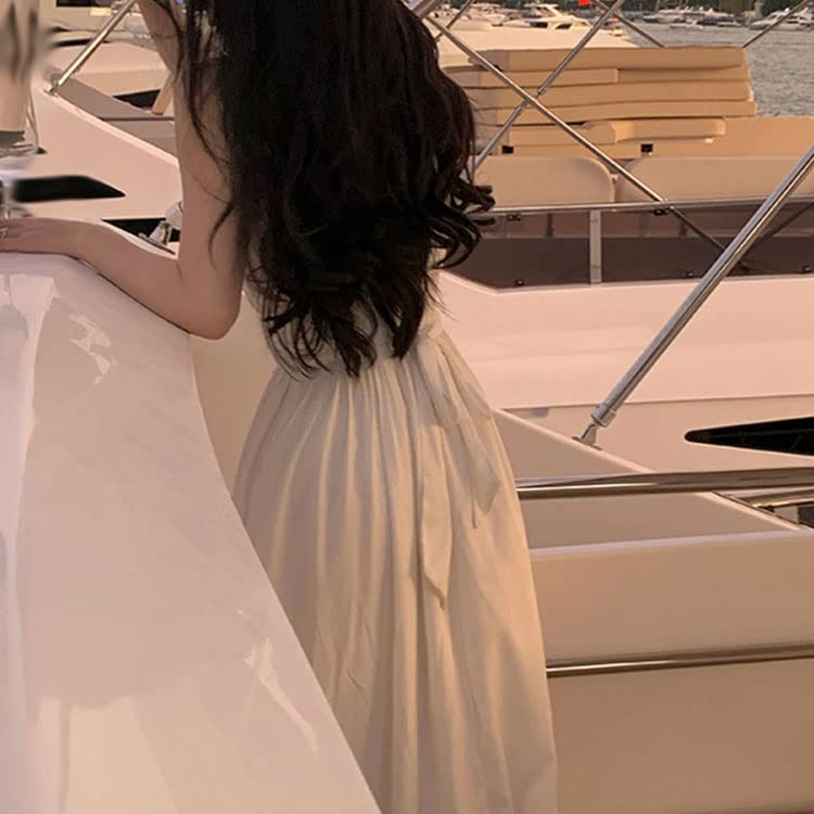 Amazon.co.jp: JJZXD ノースリーブ 肩掛けワンピース ワンピース  