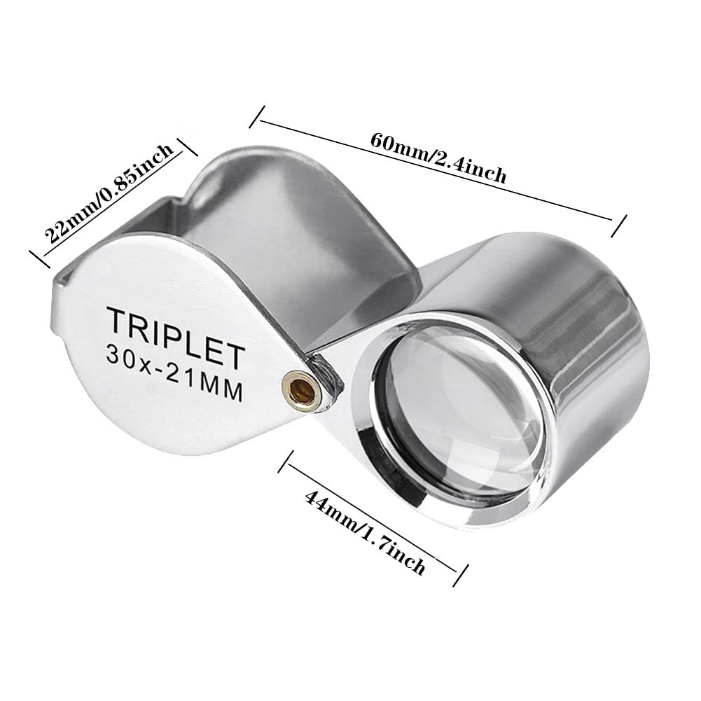 Powcan Lente Per Gioielli Lente D'ingrandiento 40x, Tascabile E - Foto 2