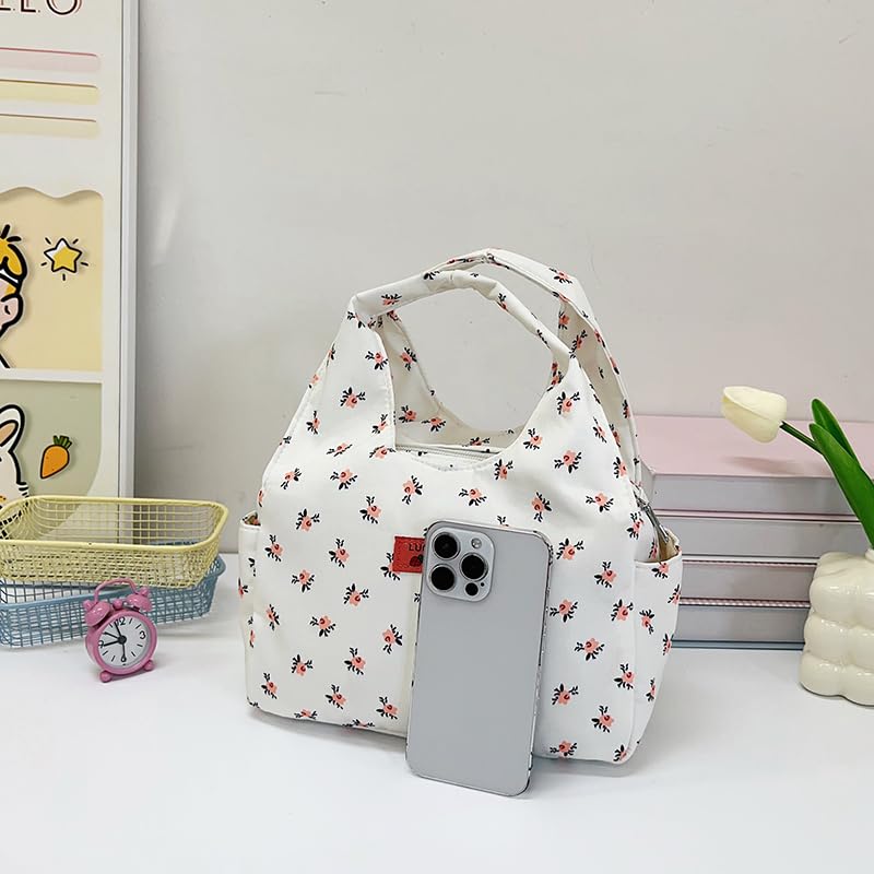 Fashion Small Florals Women's Handbag Floral Wrist Bag Large Capacity Spring Outing Handbag for Work Travel Office Party Shop3