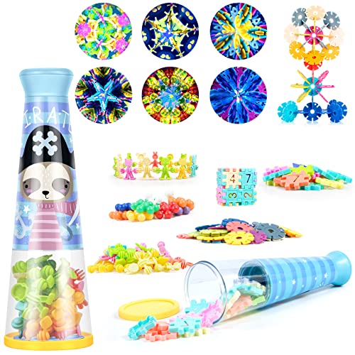 Classic Kaleidoscope Toy, Kaleidoscope For Kids, Kaleidoscope For Adults, Retro Toys Educational Toys For 3 Year Old Up, Diy Blocks Kaleidoscope Kit For Kid, Birthday Party Gift For Boys And Girls #TOP27