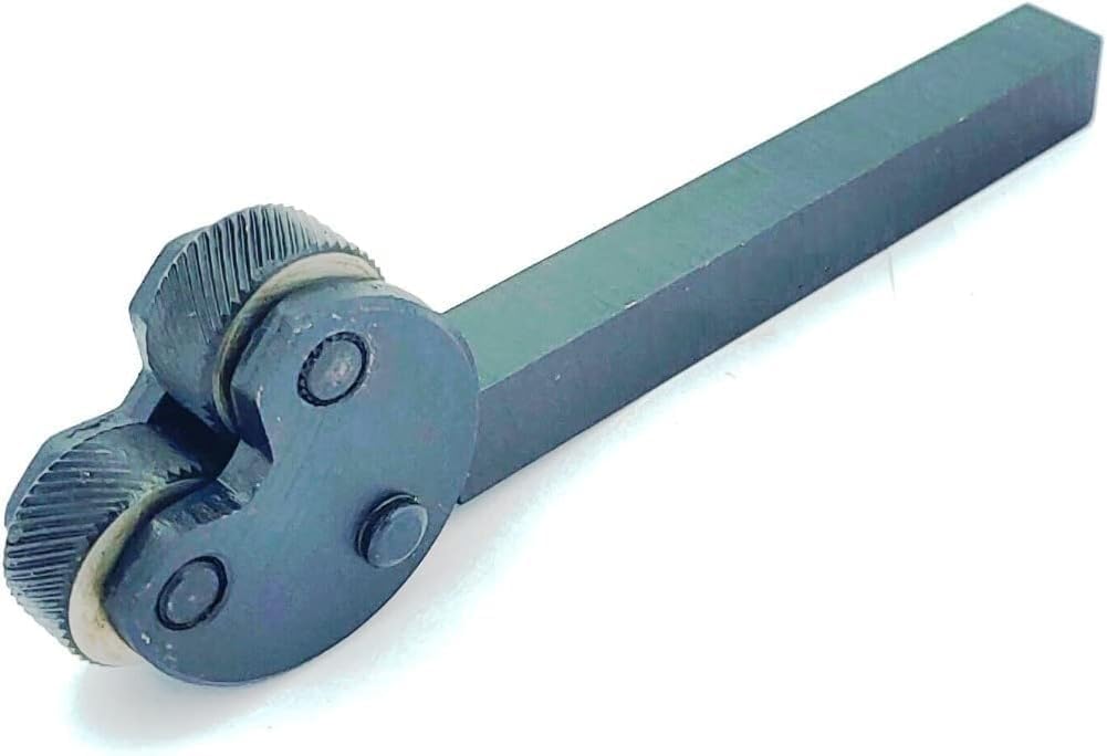 Buyohlic Pivot Head Knurling Tools Pattern 1/2" Sq. Shank (Pitch 1.5 mm)