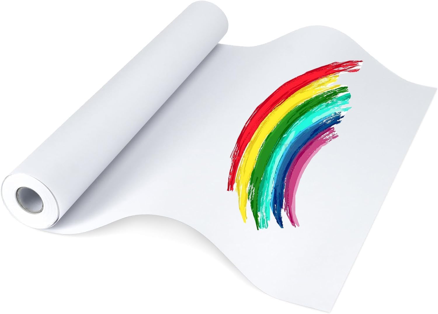 Drawing Paper Roll 30 cm x 15 m, Easel Paper Roll 12 Inch x 49 Feet, Durable Drawing Paper for Kids Art,White Bulletin Board Paper for Paints, Wall Art and Gift Wrap (30 cm x 15 m)