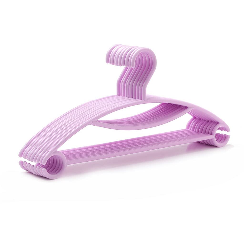 HCZKIUJY 10 Pack Coat Hanger Non-slip Plastic Household Wardrobe Storage Hanger Sturdy And Durable hangers for clothes non slip