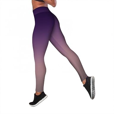 Amazon.com: Leggings de entrenamiento para mujer, cintura alta, pantalones  de yoga elásticos con estampado degradado de talla grande, sin costuras,  pantalones deportivos para gimnasio : Ropa, Zapatos y Joyería