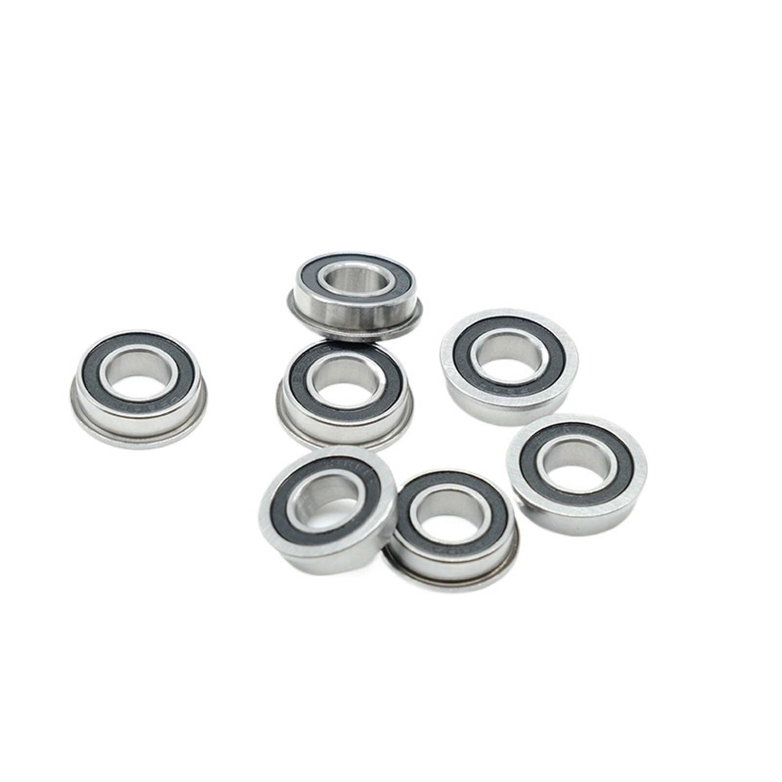 Zestaw łożysk, Łożysko kulkowe zwykłe 10 sztuk F688 2RS łożysko 8x16x5 mm ABEC-7 kołnierzowe miniaturowe RS łożyska F688RS do drukarki 3D