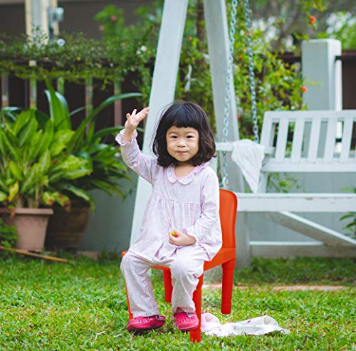 Plastic Kids Chairs For School, Daycare, Home, Indoor And Outdoor Use - Set Of 2 Chairs For Young Kids And Up - Enables Children To Play And Do Activities Independently (Red And Yellow Chairs) #TOP4