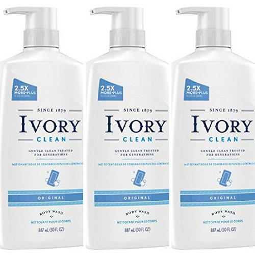 Ivory clean body wash pump original, 30 fl. oz. ((pack of 3))
