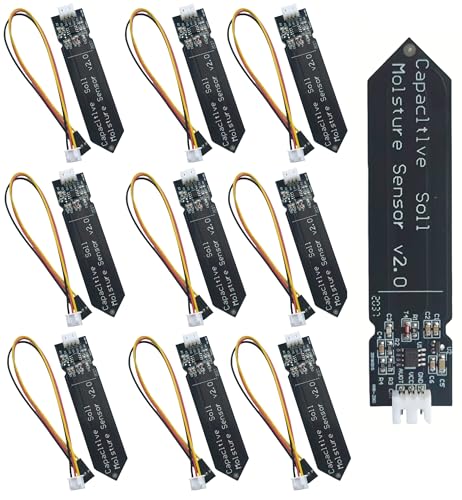 MTDELE 10Pcs Capacitive Soil Moisture Sensor Module 3.3V...