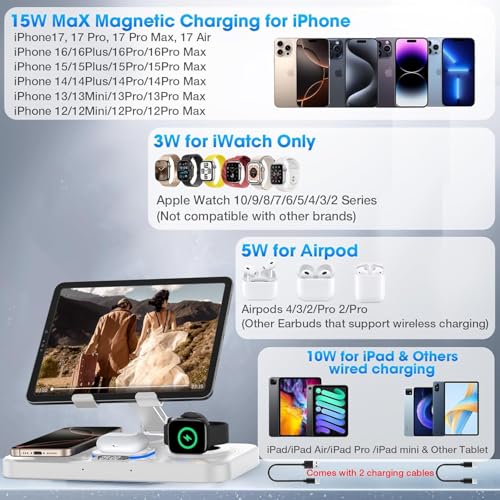 Wireless Charging Station for Apple Devices