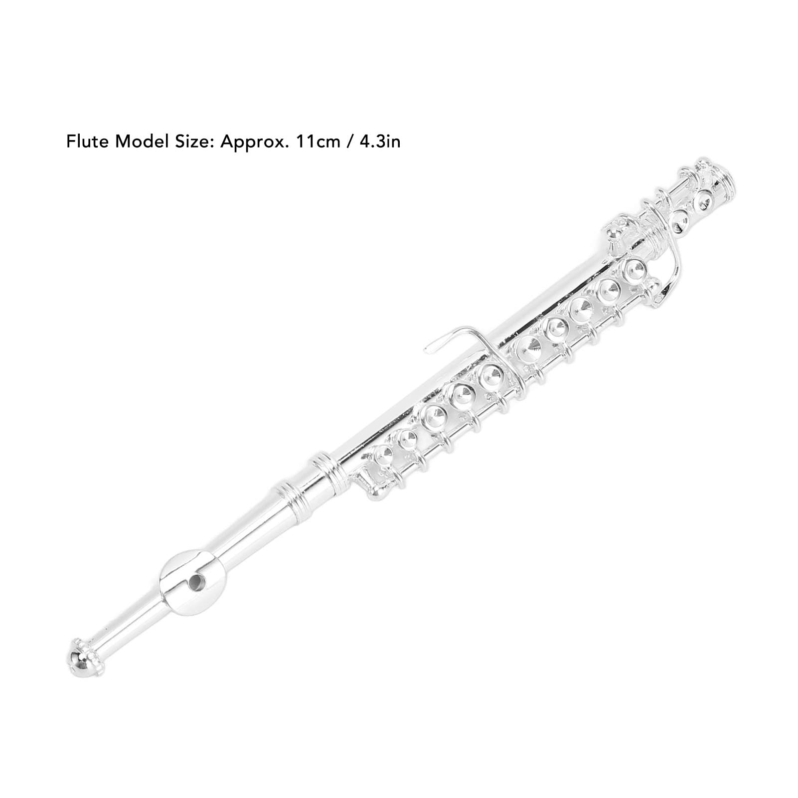 Flauta en Miniatura de Cobre ,Flauta en Miniatura Resistente a los Impactos ,Modelo de Flauta en Miniatura de Oro Estable y Resistente Al Desgaste ,con Soporte y Estuche