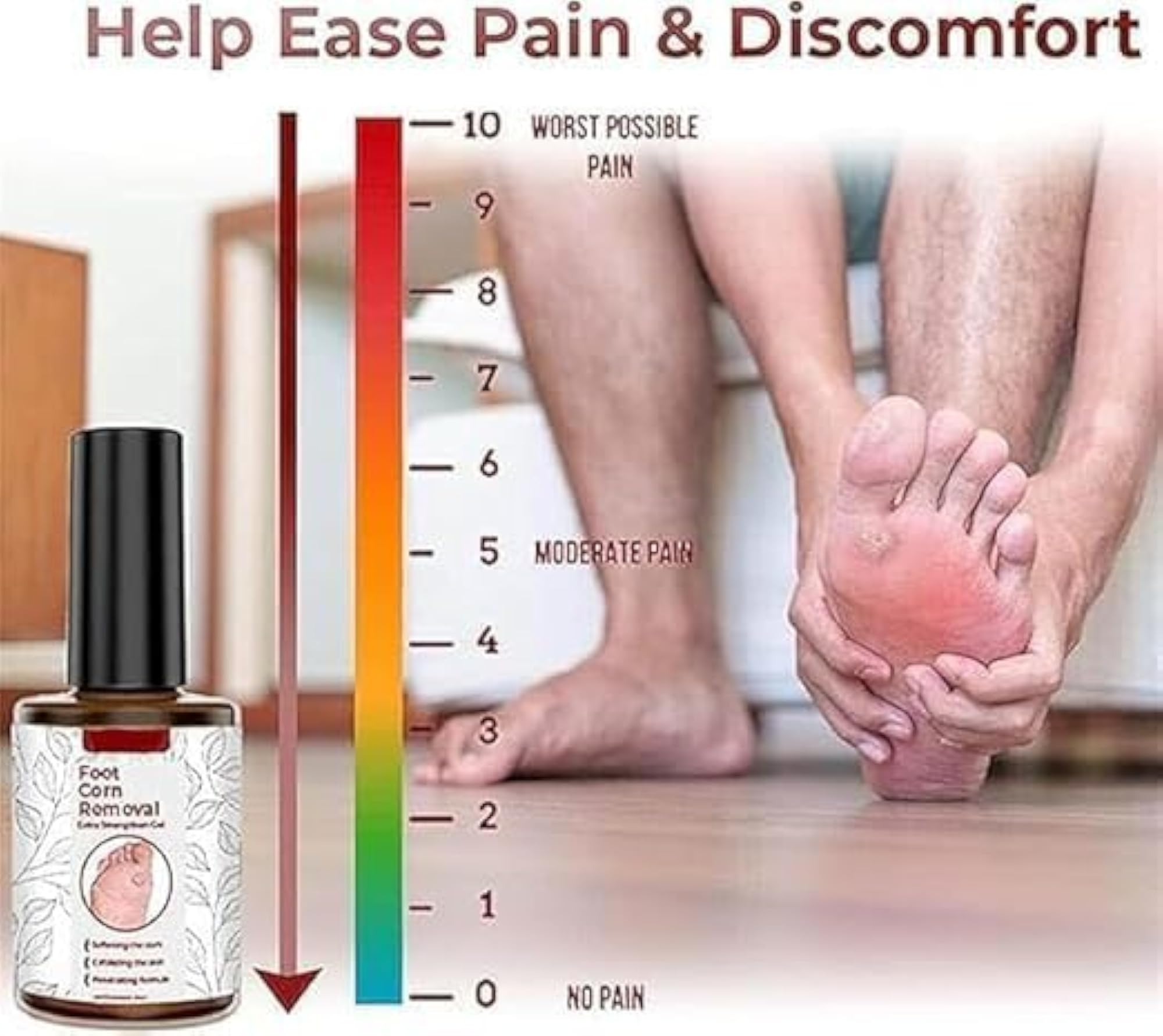 Professional Corn & Callus Remover Gel, Rapid Hard Skin Softening