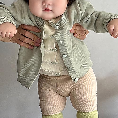 Toddler Cute Knit Cardigan Sweaters Baby Girls Bowknot Embroidery Button Down Thermal Sweaters Fall Winter Knit Sweater3