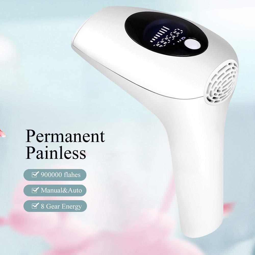 Upgrade to 900,000 flash permanent painless freezing point laser hair removal instrument IPL light skin rejuvenation beauty instrument household electric hair removal instrument for men and women,