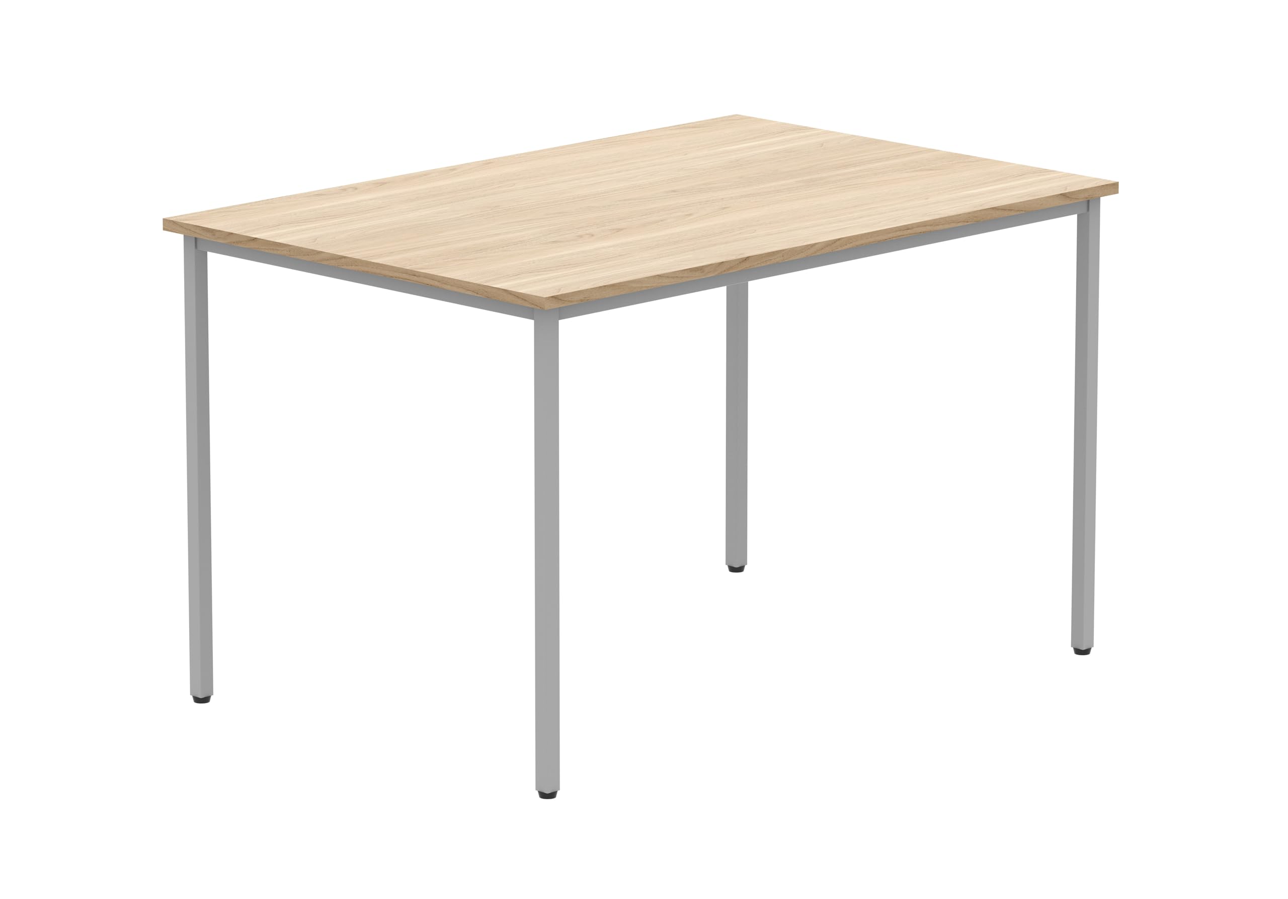 Office Hippo Essentials, Sturdy & Robust Computer, Stylish Home Office, Ideal Desk Table for Any Work Space, Height Adjustable Feet, 5 Year Guarantee, Canadian Oak, 120 x 80 cm