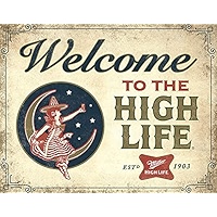 Welcome To Our Fire Pit Tin Sign - Vintage Metal Wall Decor 12.5x16 Inches