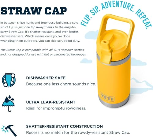 Image of YETI Rambler Jr. 12 oz Kids Bottle, with Straw Cap