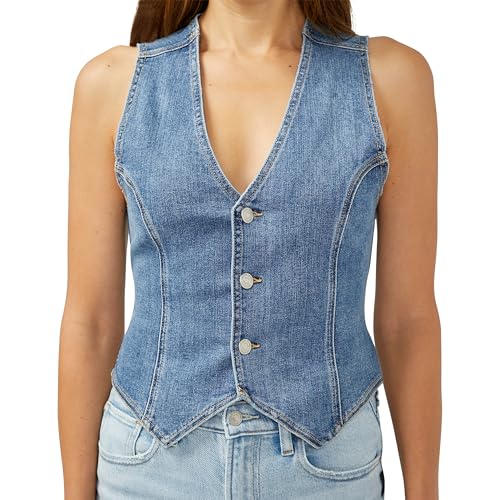 Silver Jeans Co. Womens Denim Vest