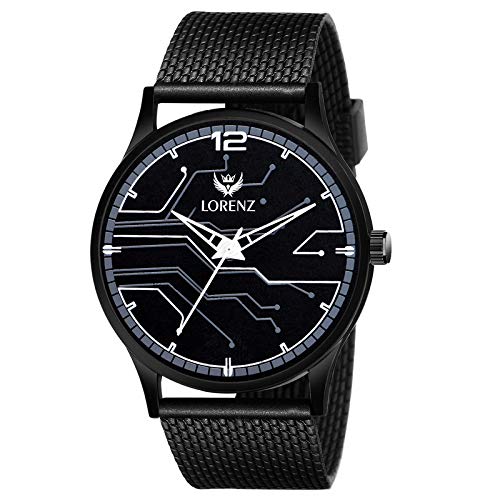 LORENZ Casual Black Dial Analog Watch for Men | Watch for Boys- MK-3057K (B08662XVY3) Amazon Price History, Amazon Price Tracker
