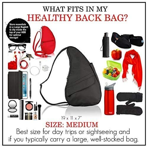 AmeriBag 19" Microfiber Healthy Back Bag Ergonomic Crossbody Sling for Everyday Use, Travel & Walking Comfort - Image 11