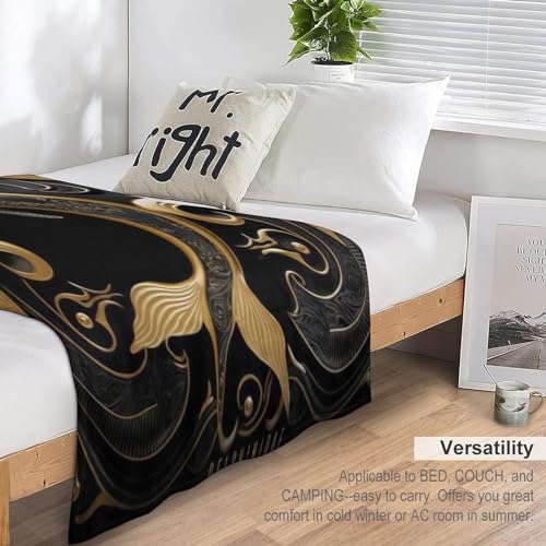 Manta cálida para sofá cama con tejido de microfibra y diseño de delfín 7