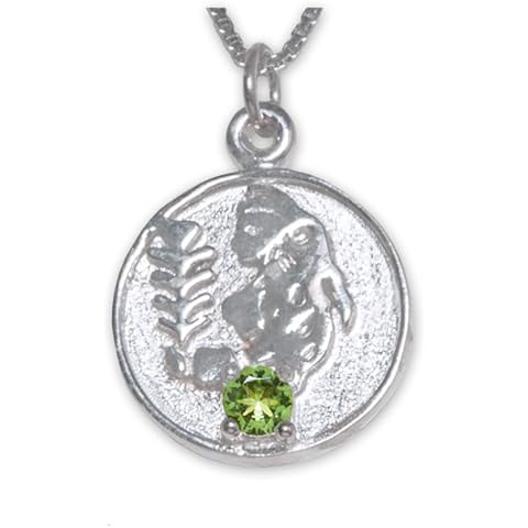 Arbach’s Icy Jewelry - Sterling Silver Box Chain Personalized Birthstone Pendant Statement Necklace - Zodiac Virgo Necklace