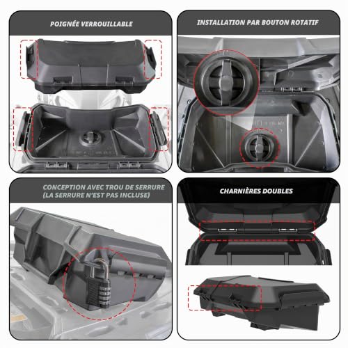 Boîte de rangement LinQ Can-Am Outlander L MAX coffre 708200408 SAUTVS