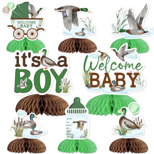 Décoration de table thème canard sauvage pour offrir une baby shower inoubliable