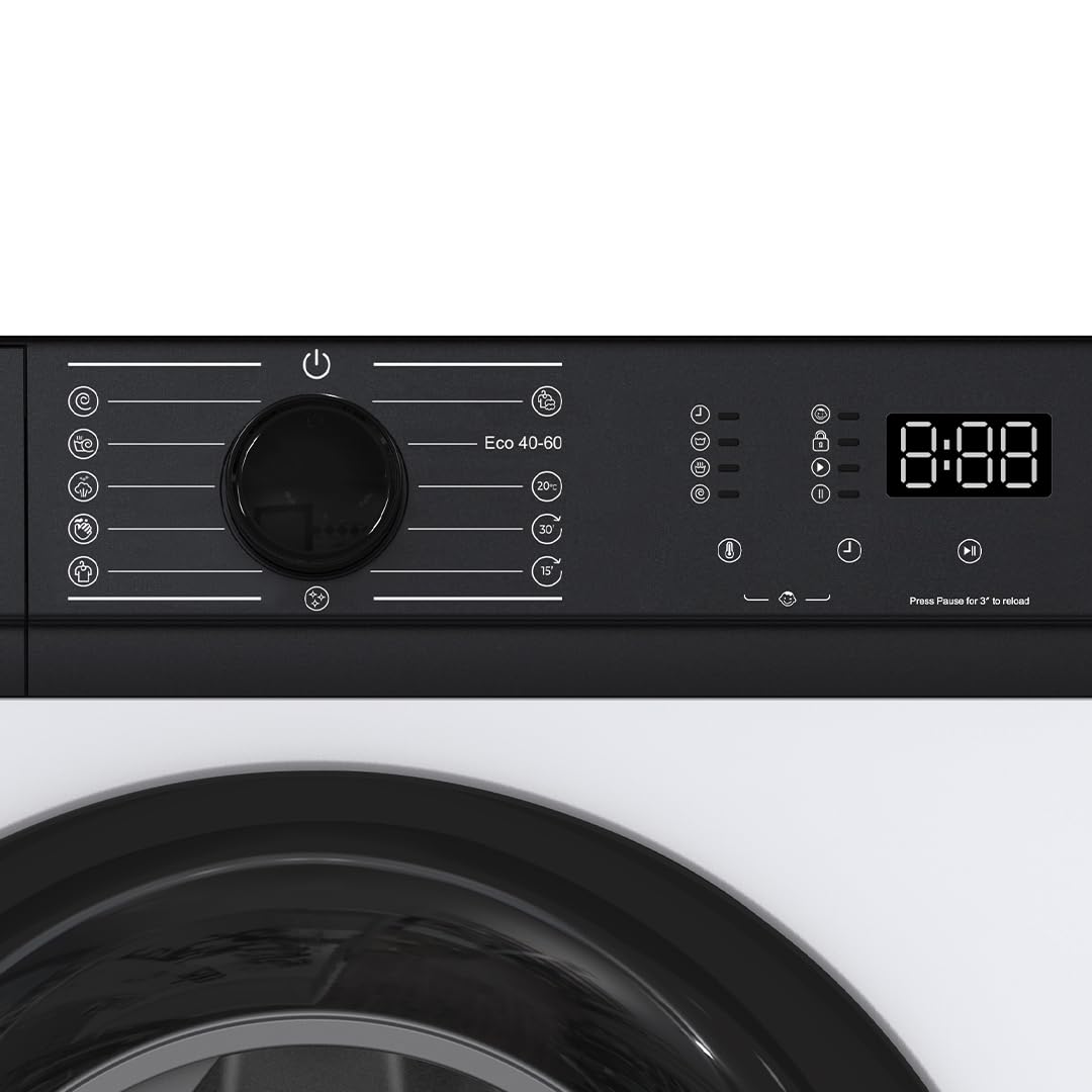 Wonder Lavadora 6 kg Carga Frontal, Blanco, WL6205AI. 1200 rpm, Motor Inverter, 12 Programas, Eco-logic System, Tambor Acero Inoxidable, Clase de Eficiencia Energética A-10