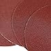 Gadpiparty 100 Pcs 5 Sanding Pads Industry Sanding Pads Red Sanding Papers Drill Grinding Tools Aluminum Oxide
