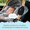 TUWEIPAIKE Baby Rocker, Rechargeable Stroller Rocker Device with 5 Different Intensity Vibration Patterns, Portable Rocker Sleep Aid Soother - Fits Pushchairs & Prams and Strollers (Black) #4