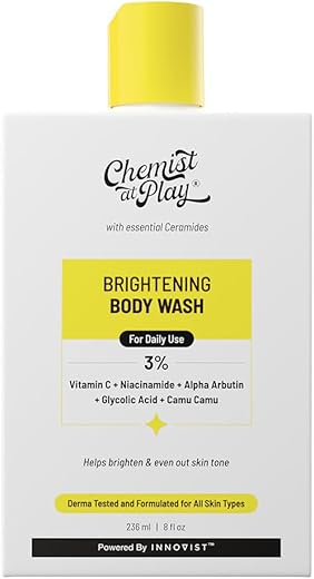 Chemist at Play Brightening Body Wash | Glowing Skin Vitamin C Bodywash | Helps to Reduce Fades Dark Spots, Evens out Skin Tone | Alpha Arbutin |…