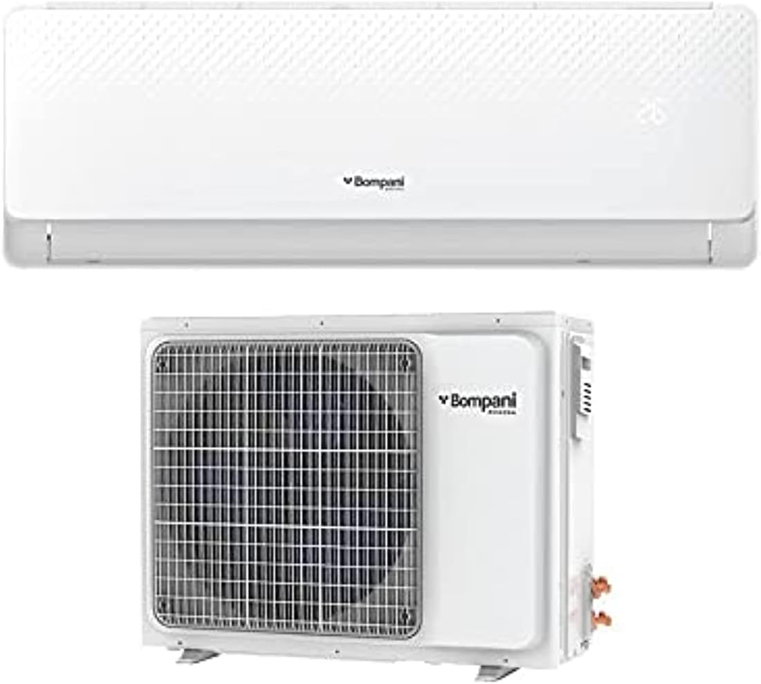 BompaniSplit Air Conditioner 1 Ton 12,000 BTU Gas R410 T3 Super Tropical Compressor Model BSAC12CR2-1 Years Full & 5 Years Warranty.