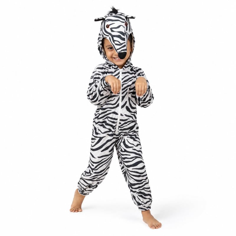 Image of Animal Costume for Kids | Plush Fancy Dress Costume for Boys & Girls |School Fancy Dress, Annual Day, Jungle Theme, Role Play, Halloween & Birthday Party