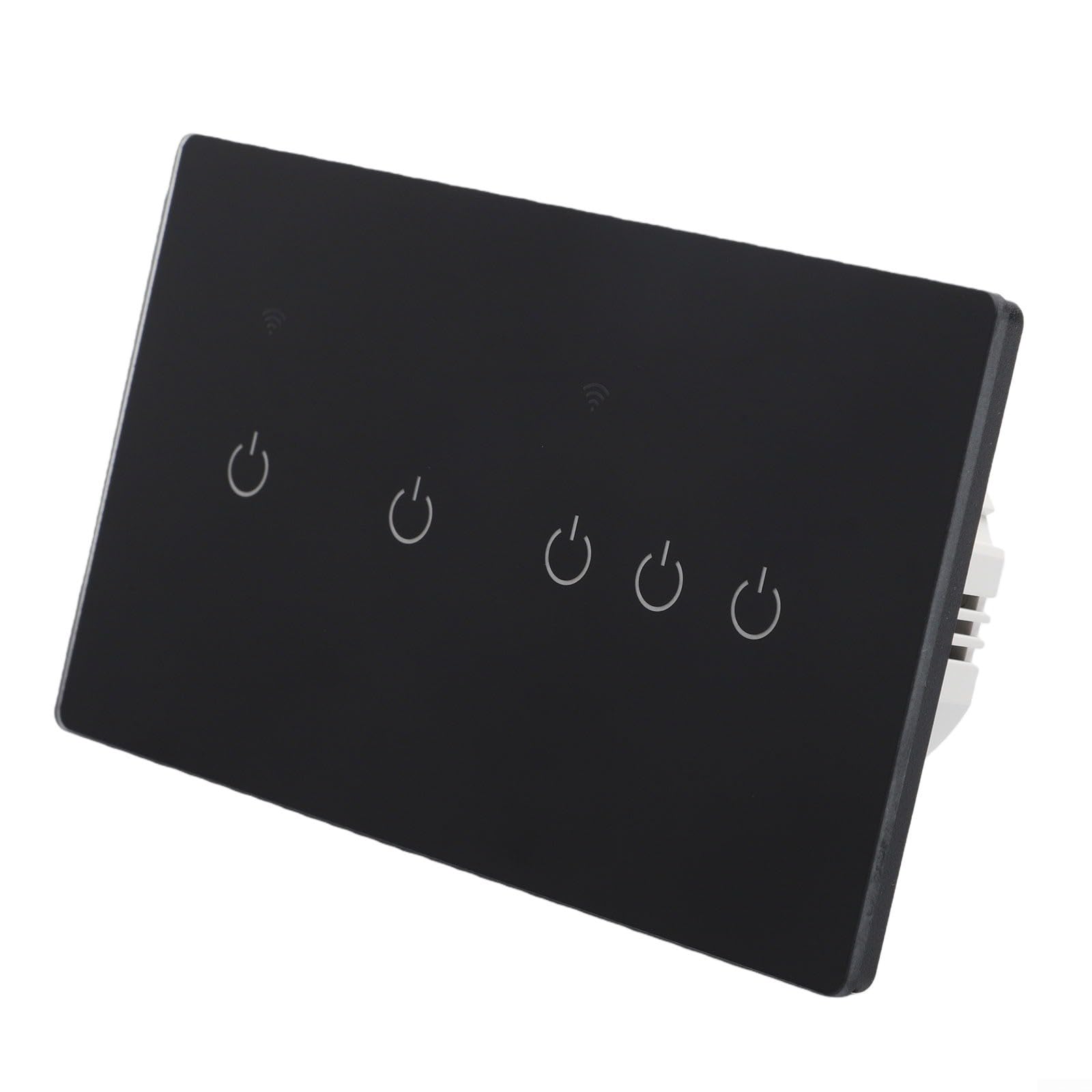 Interruptor táctil inteligente de 2 vías, WiFi, 220 V, 10 A, placa de cristal, control por voz para ALEXA para TUYA para Smart Life, mando a distancia para lámparas de techo, lámparas de bajo consumo