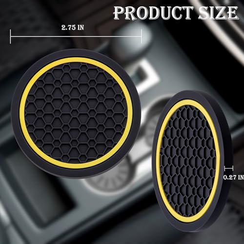 Set de 2 Posavasos Antideslizantes para Carro 2.75 pulg miniatura 2