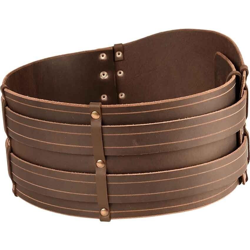 Generic Medieval Kidney Belt cosplay Leather belt brown, As Show2