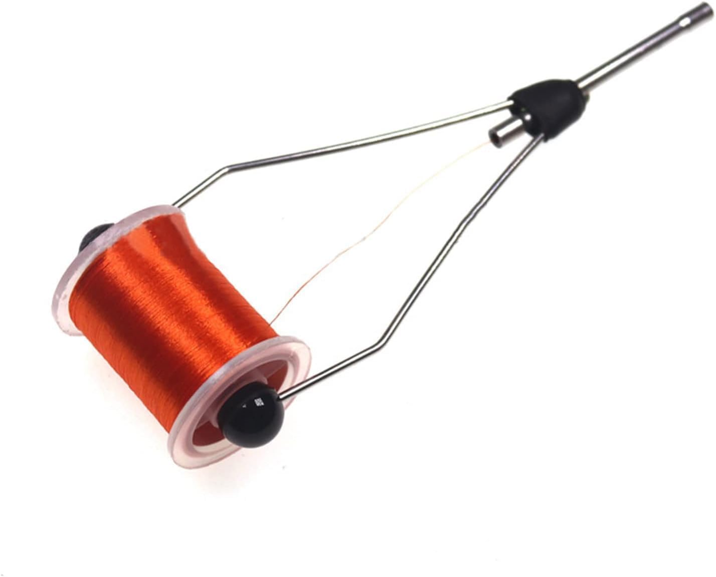 Black Spool Tool Ceramic Tip Fly Tying Bobbin Holder Light Weight Fly Fishing Tying Tools for Standard Bobbin Holder Bobbins for Sewing Machine Fishing Fly Tying Accessories (11cm/4.3in)
