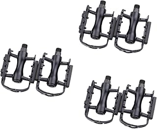 Toddmomy 4 Pçs Pedais De Mtb Para Bicicleta Pedais De Bicicleta Mtb Pedais Planos Sapatos De Bicicleta Chuteiras De Mountain Bike Chuteiras De Mountain Bike Antiderrapantes Pedal De
