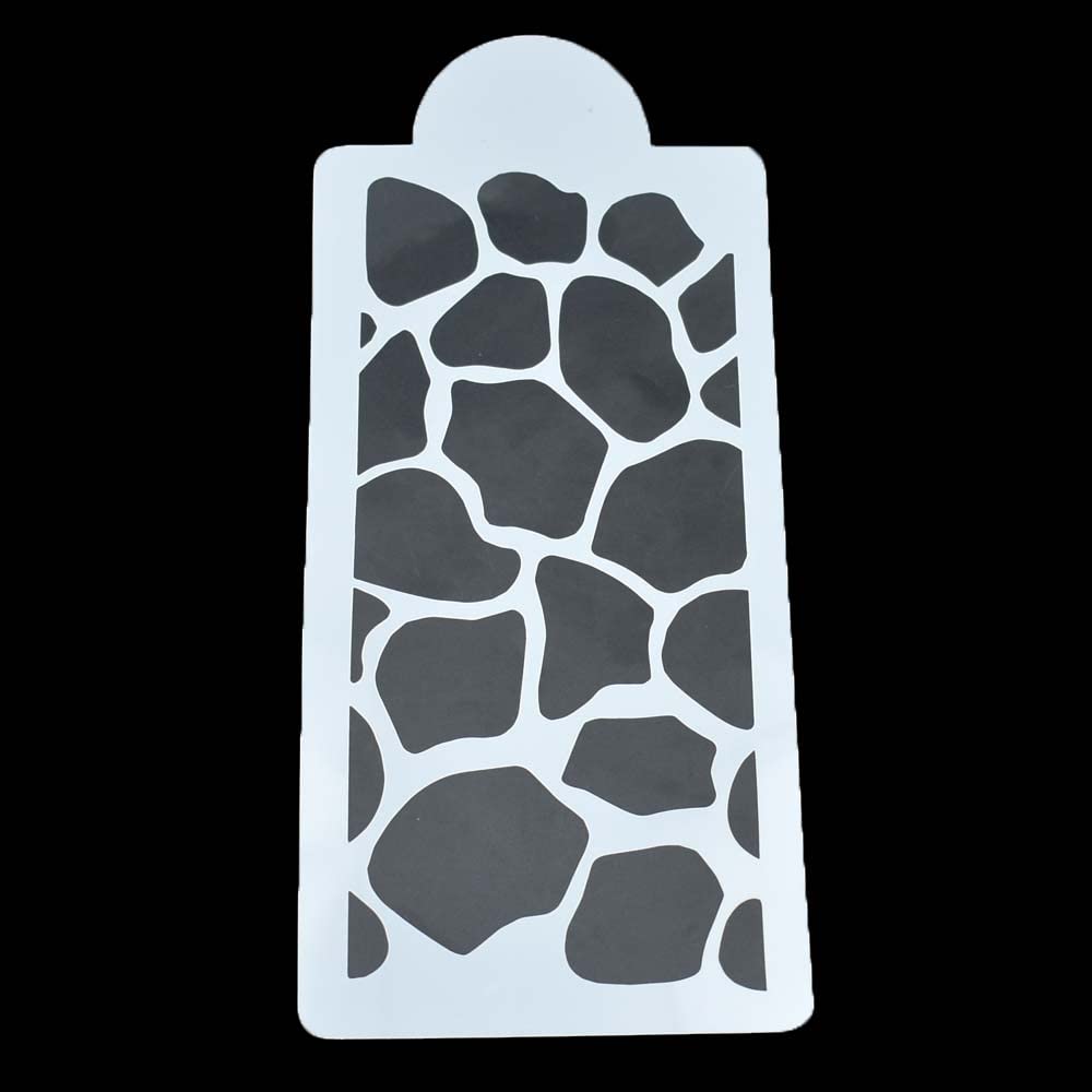 4pcs Zebra Leopard Snake Crocodile Skin Pattern Cake Border Embossed Decorating Molds Plastic Fondant Template DIY Baking Tools Coffee Spray Stencils Powdered Sugar Sieve PVC Mold