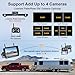 RV Backup Camera Wireless Recording 2 Cameras - Plug and Play Pre-Wired for Furrion System Night Vision 4 Channels HD 1080P 7'' Touch Key Monitor Rear View Camera for Trailer/Trucks/Camper Yakry Y28