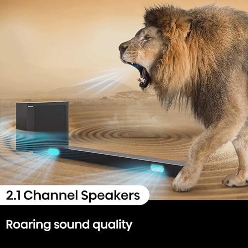 Image of Hisense HS2100 2.1ch Soundbar with Wireless Subwoofer, Dolby Audio, DTS Virtual:X, HDMI ARC, Bluetooth 5.3, Remote Control, 6 EQ Modes